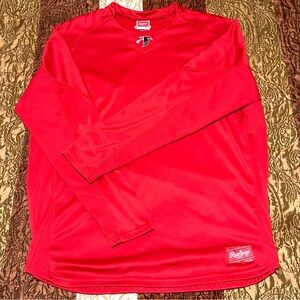 Rawlings - Atlanta Falcons - Men's Size XL - Red Pullover Activewear Sweatshirt